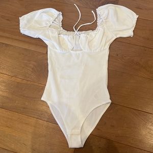 white cotton bodysuit